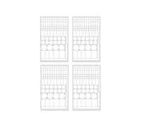 4 fogli adesivi multiuso per blocco della luce per aria condizionata, sorgenti LED, oscuramento LED, decalcomanie per bloccare le toppe
