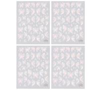 4 Fogli Adesivo per Unghie con Farfalla in Rilievo, 5D Autoadesive Stickers Nail Art Sollievo dal Colore, Aurora Scintillante Adesivi per Unghie a Farfalla in Rilievo per Bambini,Charms per Unghie