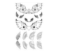 4 fogli di tatuaggi temporanei a forma di farfalla, rosa e fiore, for donne, adulti, bambini, ragazze, piume, serpenti, scorpione, tatuaggi finti, collo, braccia, mani(CSQ043)
