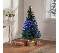 4-Foot Alto Spazio Risparmio Fibra Ottica Buon Natale Albero