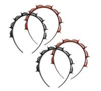 4 forcine per capelli a doppia frangia con 8 piccole clip, accessori per capelli ricci e spessi, accessori per capelli dentati, accessori per capelli, nero e marrone rossastro