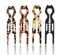 4 forcine per capelli con impugnatura magica, forcine per capelli francesi a forma di U, accessori per lo styling dei capelli in acetato, per chignon e updos, contengono capelli spessi/fini/lunghi