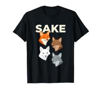 4 Fox Sake Four Foxes - Collezione Funny Cute Fox Face Maglietta