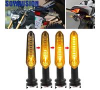 4 FRECCE MOTO LED SEQUENZIALI INDICATORI DI DIREZIONE LUCE ARANCIONE UNIVERSALI