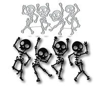 4 fustelle per cartoncini di Halloween, in metallo, per goffratura fai da te, creazione di biglietti, etichette decorative, scrapbooking