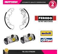 4 Ganasce freno 2 cilindretti posteriore (FERODO-CIFAM)..