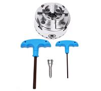 4 ganasce mangime, filettatura M33, mandrino autocentrante da 3,75" con 2 piccole chiavi, per tornio