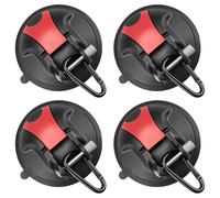 4 ganci a ventosa resistenti per campeggio, auto, camper, finestre - Campeggio