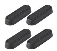 4 ganci da parete pieghevoli per appendere con struttura in lega di zinco, design pieghevole a 90 gradi per risparmiare spazio e montaggio multiplo, in casa o in ufficio (nero)