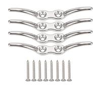 4 ganci in acciaio inossidabile per cime, morsetti per bandiere e cime di barche resistenti alla corrosione e durevoli, con viti per tendalini di yacht e teli impermeabili (Lunghezza totale 112 mm)