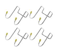 4 ganci per appendere la porta dell'armadio, in acciaio inox, per utensili da cucina, resistente all'acqua, forte adesivo, per appendere vestiti, asciugamani, pittura da parete, adesivo decorativo in