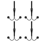 4 ganci per porta posteriore, in morbida spugna per una maggiore stabilità, struttura resistente, non si deforma, ognuno porta 9,1 kg forte gancio per riporre oggetti