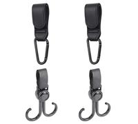 4 Gancio Per Passeggino, Clip Per Passeggino In Pelle Pu Con Supporto Solido E Resistente, Adatta Per La Sospensione Dello Zaino Per Passeggino.