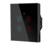 (4 Gang-Nero352)ZHOUBA Smart Life Smart Switch Telecomando Wireless Interruttore compatto Automazione