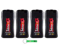 4 gel doccia Intesa Sex Unisex Ambra d'Arabia - Shampoo gel doccia Azione delicata - 250 ml + portachiavi Beni Culinari gratuito