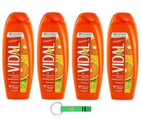 4 gel doccia Vidal Bagnodoccia/schiuma doccia con arancio e lime 250 ml + portachiavi Beni Culinari gratuito