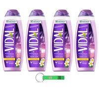 4 gel doccia Vidal Bagnodoccia/schiuma doccia con fiori Tiaré 500 ml + portachiavi Beni Culinari gratuito