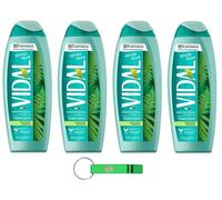 4 gel doccia Vidal Bagnodoccia/schiuma doccia con muschio bianco 250 ml + portachiavi Beni Culinari gratuito