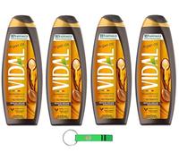 4 gel doccia Vidal Bagnodoccia/schiuma doccia con olio di argan 500 ml + portachiavi Beni Culinari gratuito