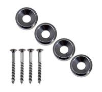 4 ghiere a vite di montaggio fisse, per corpo della chitarra, boccola e ghiera