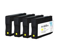 4 Giallo Cartucce d'inchiostro rimpiazzare HP 935Y (935XL) non-OEM / Compatible