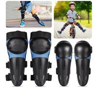 4 ginocchiere e gomitiere per bambini, set di protezioni regolabili per moto da cross, skateboard, sci, ciclismo, motocross