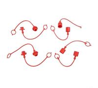 4 giunti idraulici in gomma rossa progettati specificamente per ISO7241 serie A, garantiscono connessioni pulite (1/2")