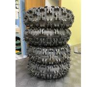 4 Gomme Carlisle Snow 4.10-4 Per Mini Quad Treno Completo Super Durata 3.00-4