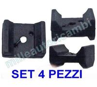 4 GOMMINO BATTUTA SEDILE FIAT 500 F - L - R TAMPONE IN GOMMA SOTTOSEDILE