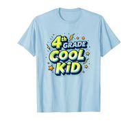 4 ° Grado Cool Kid: Divertente Celebrazione dellanno Scolastico Maglietta, Uomo, Celeste, L
