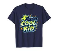 4 ° Grado Cool Kid: Divertente Celebrazione dellanno Scolastico Maglietta, Uomo, Navy, L