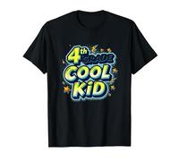 4 ° Grado Cool Kid: Divertente Celebrazione dellanno Scolastico Maglietta, Uomo, Nero, L
