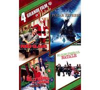 4 Grandi Film Di Natale (4 Dvd): Fred Claus - Un fratello sotto l'albero/Polar Express/ Willy Wonka e la fabbrica di cioccolato/ Mi sono perso il Natale