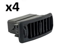 4 Griglie Di Aerazione Ventilazione Per Trafic Vivaro Primastar DKC01619 Nero