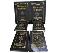 4 Grimori magia stregoneria Grimorio Lilith + Necronomicon Libri rari Esoterismo