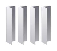 4 guarnizioni per porte di garage, in alluminio, 15 x 4 cm, scudo a forma di animale, barriera per finestre, previene la masticazione, per uso interno ed esterno