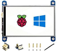 4 "HDMI LCD IPS Display 800x480 Risoluzione Resistiva Touch Screen Interfaccia HDMI per Raspberry Pi 4B/3B +/3B/2B/B Zero W, Supporto Raspbian/Ubuntu/Kali/Retropie