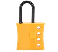 4 Hole Lockout Hasp | Multi - Person Electrical Isolation Security | Spark Proof Lockout for Industrial/Maintenance/Workplace | 6mm Beam Nylon PA & ABS