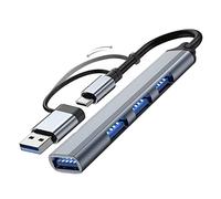4 HUB Adattatore USB 3.0 Fast Type-C Docking Station Adattatore Splitter USB Hub in lega di alluminio Hub Tipo-c Docking Hub 4/7 porte USB C HUB USb 3.0 Tipo C Multi Splitter Expander Per PC