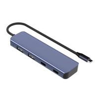 4 hub USB del porto con 2 USB A e 2 tipo C porta alluminio veloce 10Gbps di velocità per vari scenari