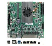 4* i226-V 2.5G N150 (BGA1264,4 core 4 thread processore a bassa potenza) Scheda madre NAS 6 alloggiamenti 6* SATA3.0 1* M2_ SSD NVME/NGFF + 1* M.2_ NVME 1* DDR5 Soft Router ITX scheda madre, HD/DP