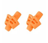 4 impugnature per matite per scrittura a mano, in gomma PVC, impugnatura per correggere la postura, strumento di aiuto per la scrittura (arancione)