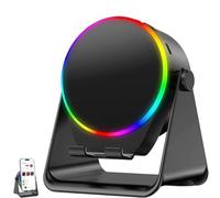 4 in 1 360° Rotating Bluetooth Speaker Stand, Cell Phone Stand with Wireless Bluetooth Induction Speaker, Non-Slip Base, HD Surround Sound, Suitable for Gifts (Black)