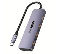 4-in-1, 4 porte USB3.2 Gen2 Type-C, trasmissione ultra-rapida da 10 . Compatibile con Mac Book/Pad Pro/Dell/Hp Laptop/Telefoni