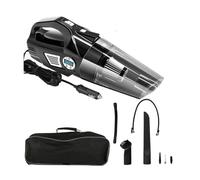 4 In 1 Auto Cleaner Gonfiatore Pneumatico 12V Aspirapolvere Portatile Con Manometro Pneumatico Torcia Elettrica Portatile Vuoto Digitale Manometro Auto Cleaner
