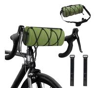 4 in 1 Borsa da Manubrio Bici 2,4L, Borsa Telaio Bici Impermeabile con Tracolla Rimovibile, Regolabile Borsa Tubo Superiore Portapacchi, Borsa Sellino mtb, Borsa Bicicletta Ciclismo, 24x10cm (Verde)