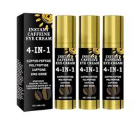 4-IN-1 Caffeine Eye Cream, Caffeina Siero Oculare, Rimozione delle occhiaie, Crema Oculare Contro le occhiaie e il gonfiore, anti-invecchiamento, Riduce le borse lacrime, rughe e linee sottili (3)