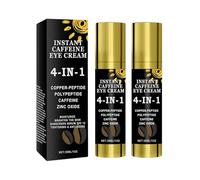 4-IN-1 Caffeine Eye Cream, Caffeina Siero Oculare, Rimozione delle occhiaie, Crema Oculare Contro le occhiaie e il gonfiore, anti-invecchiamento, Riduce le borse lacrime, rughe e linee sottili (2)