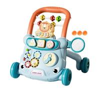 -4 in 1 camminatore per bambini seduto a piedi con altezza e velocità regolabili, ruote posteriori chiudibili e per sedile rimovibile, camminatori di attività per bambini piccoli pieghevoli