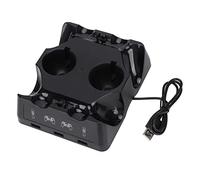 4 in 1 Caricatore Joystick, Caricatore quadruplo per Move Controller e Vr, Caricabatterie multifunzionale per controller MOVE VR Quattro dock di ricarica